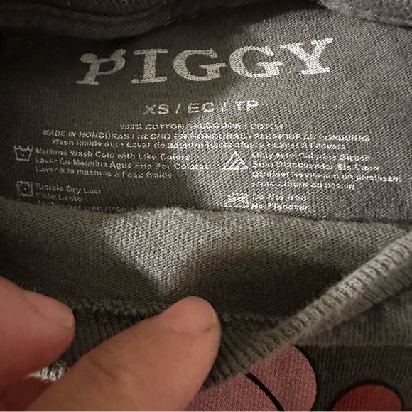 Piggy Boys size XS grey t-shirt - Picture 3 of 3